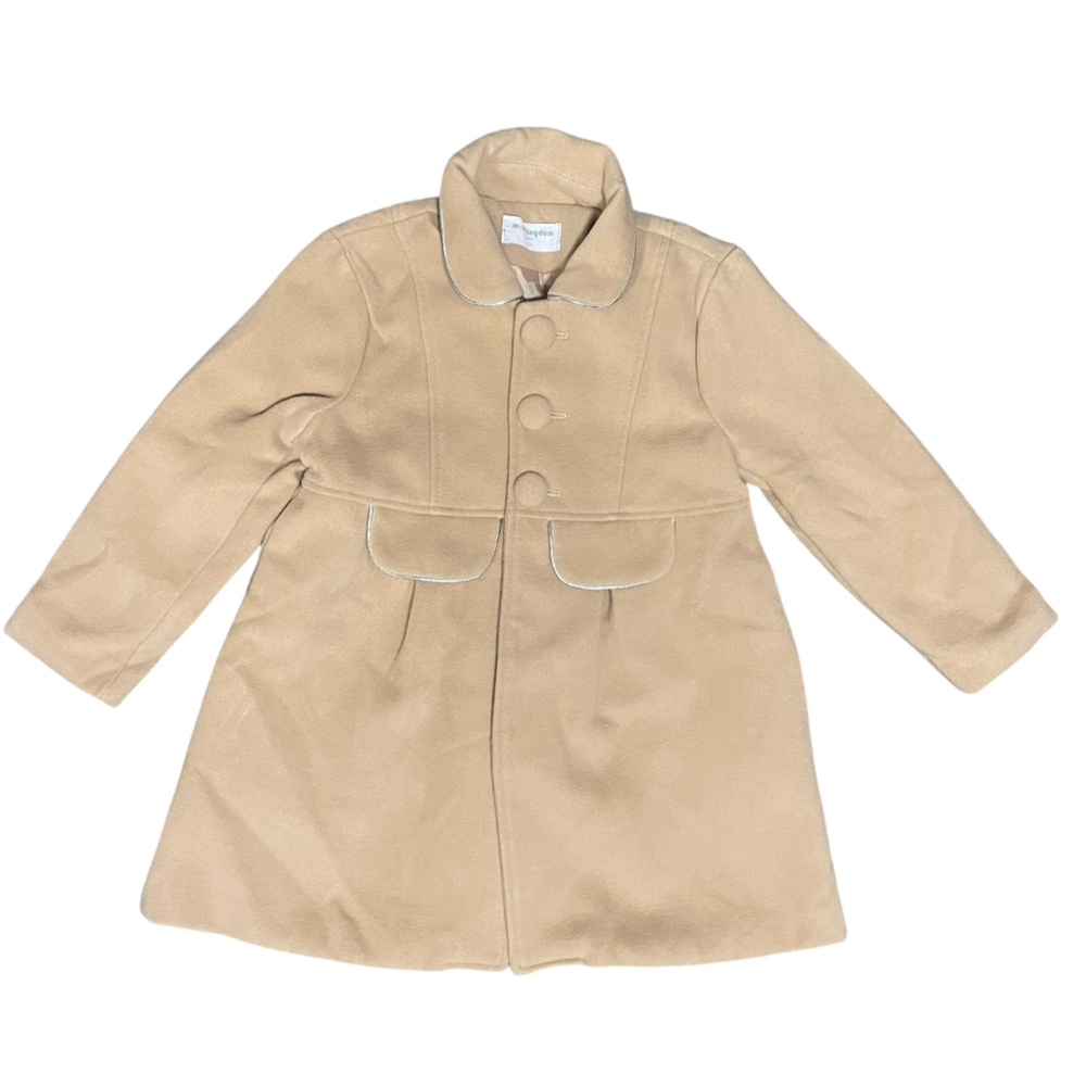 Mudkingdom Girls Beige Fall Spring  Elegant Coat Size 4-5 year‎ 110 cm